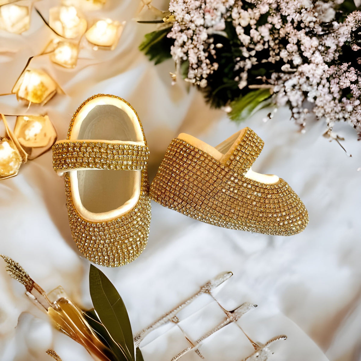 Gold Baby Shoes