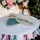 Little Gentlemans Mustache Shoes and Bow Tie