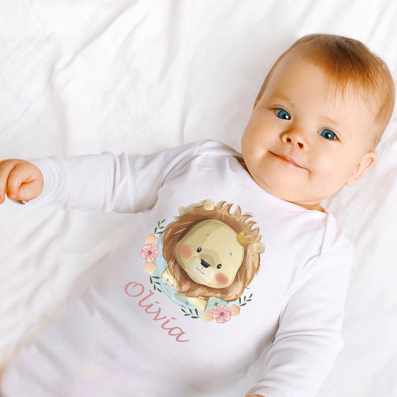 Personalized Baby Onesie- Lion