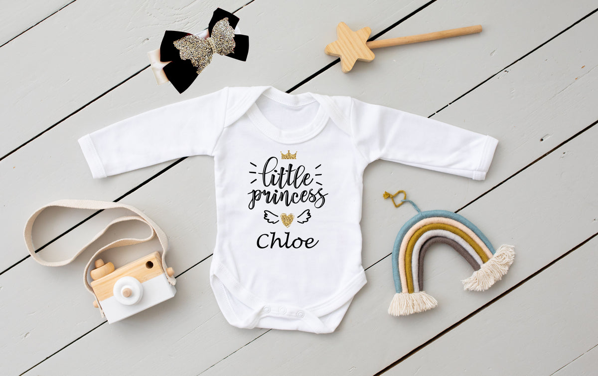 Princess onesies store for baby girl