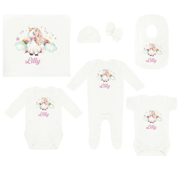 Personalised Baby Coming Home Outfit - Unicorn