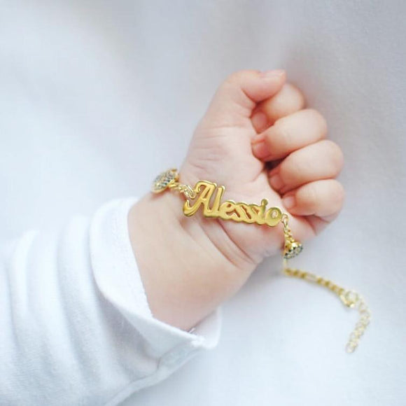 personalized baby bracelet