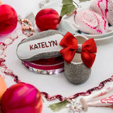 Red Bling Baby Shoes and Headband