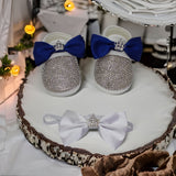 Navy Baby Boy Shoes and Bow Tie