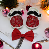Baby Boys Mustache Shoes and Bow Tie
