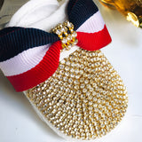 gold red baby boy shoes