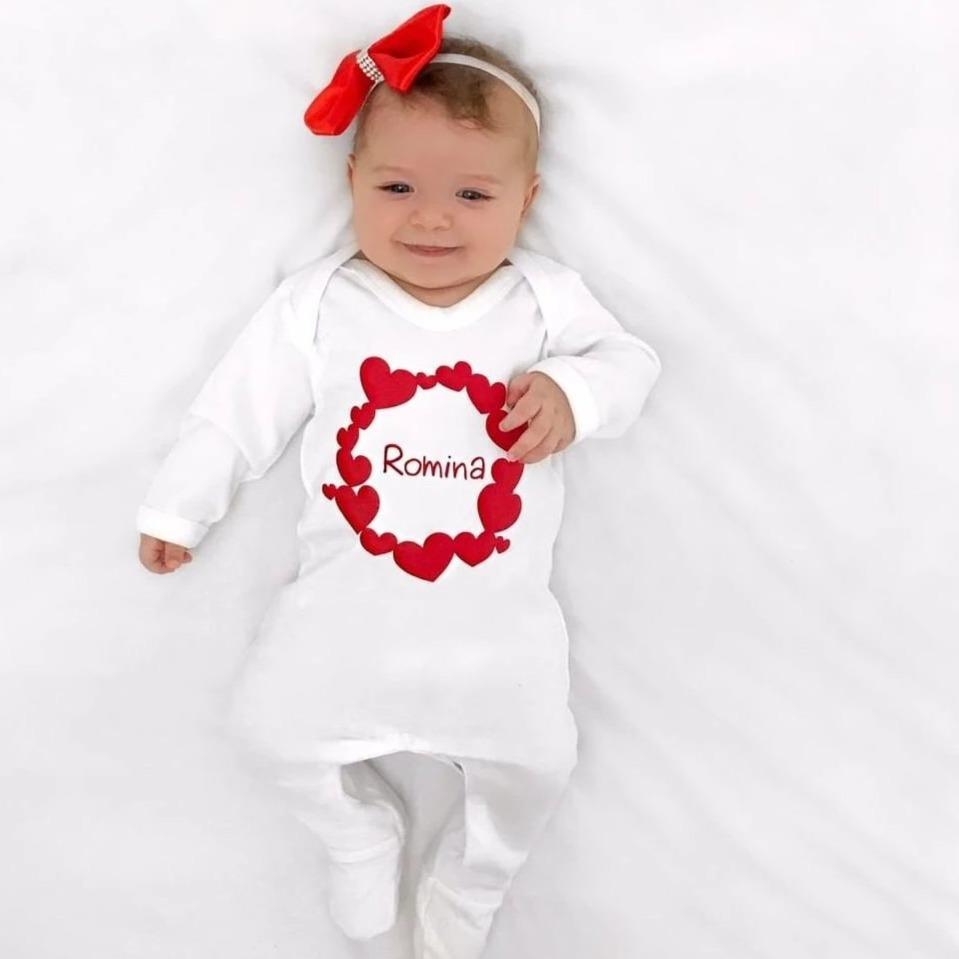 Valentines day baby store rompers