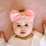 bling baby bow pink