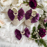 bling baby shoes purple headband girl gift
