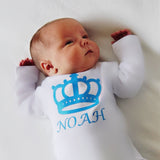 Personalised Baby Bodysuit-Crown - miniplum