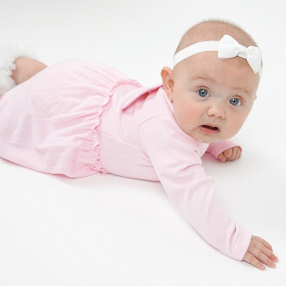 Pink Baby Dress with Angel Wings - miniplum
