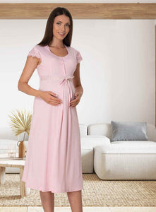 Pink Maternity Nightdress