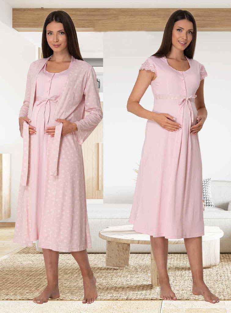 Nursing nightgown and robe sale