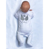 Personalised Baby grow - Angel Wings - miniplum