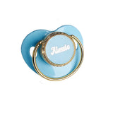blue personalized baby pacifier