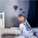 Personalised Bunny Baby Sleepsuit - miniplum