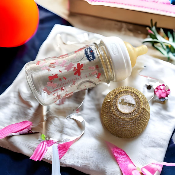 Personalised Gold Baby Bottle