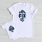 Mr. Fix It & Mr. Break It Father & Son T shirt Set