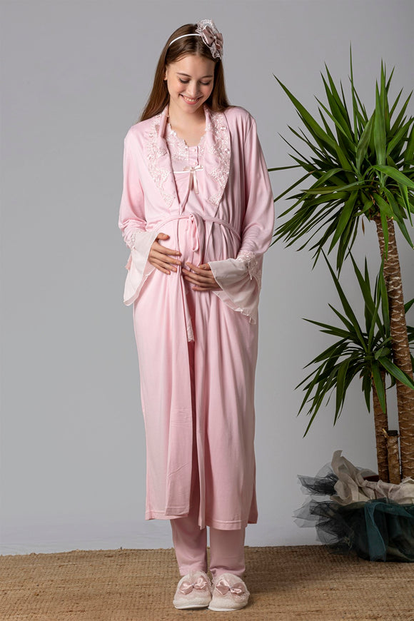 pink maternity pyjamas and  labor delivery elegant