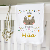 Personalised Baby Blanket-Princess Cat