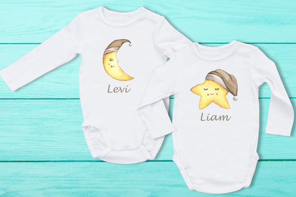 personalised twin baby grows