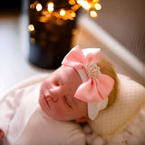 Crown baby Headband newborn pink