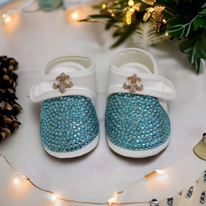 bling baby boy shoes blue