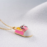Little Pink Shoe Necklace