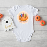 Personalised Baby Bodysuit - Unicorn Pumpkin