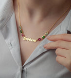 Personalized Gemstone Necklace