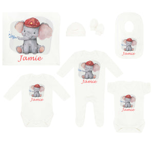 Personalised Baby Coming Home Outfit - Elephant