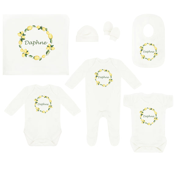 Personalised Baby Coming Home Outfit- Lemons