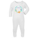 Personalised Baby Sleepsuit- Sea Star - miniplum