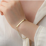 Personalized Thin Bar Bracelet
