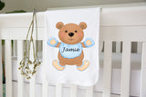 Personalised Baby Blanket- Teddy Bear