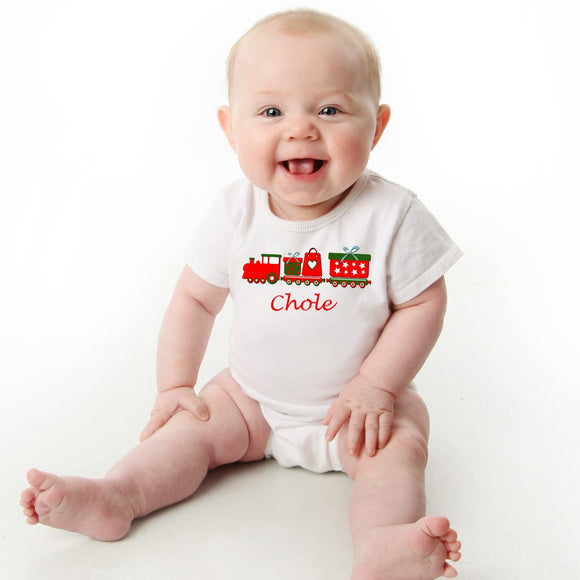 Personalized Baby Christmas Onesie