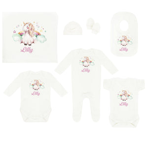 Personalised Baby Coming Home Outfit - Unicorn